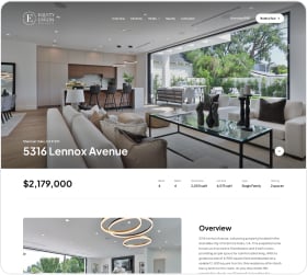 Bonu Template Displaying a Luxury Real Estate Single Property Listing, Ideal for Showcasing High-End Homes.
